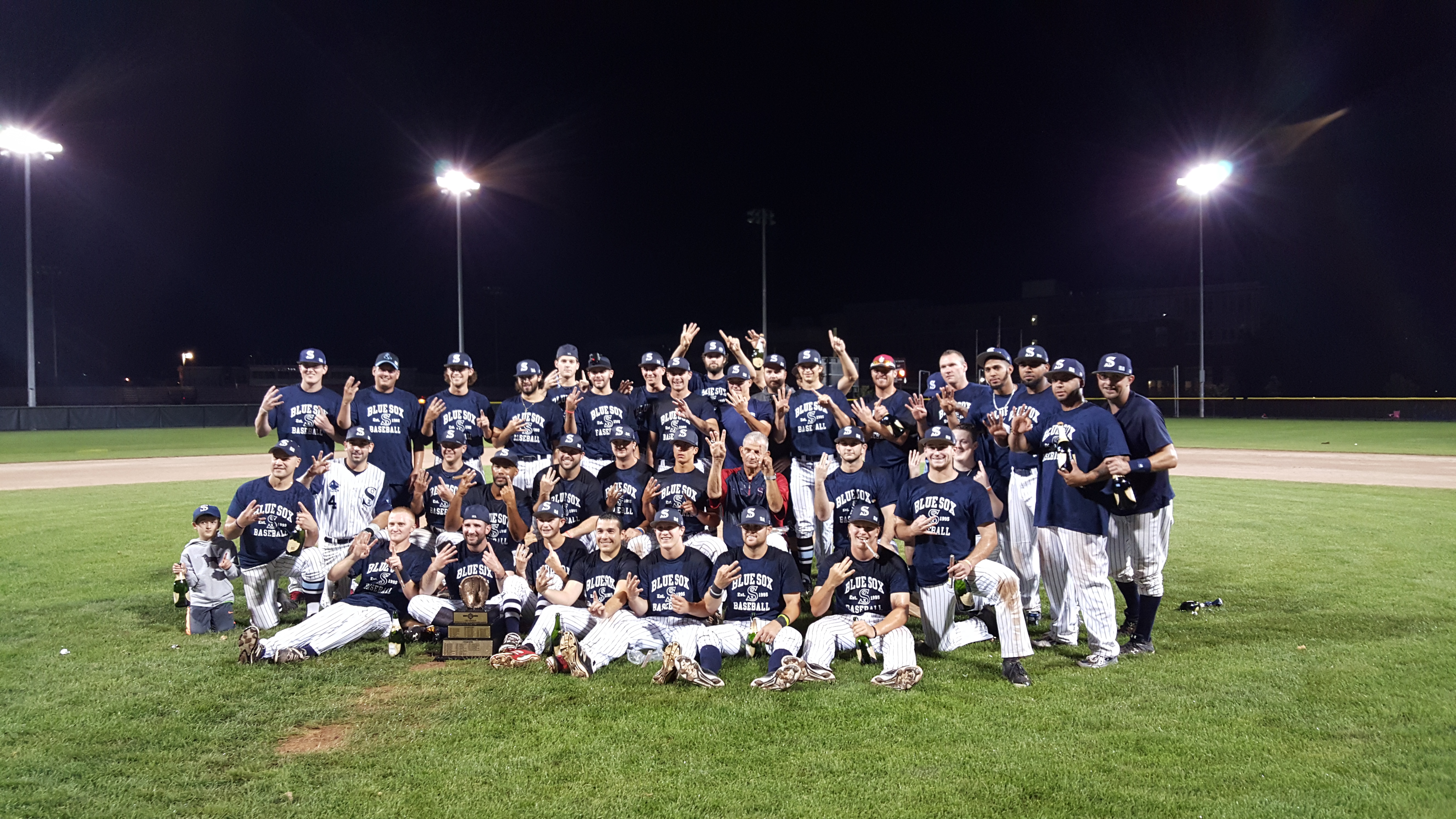 Blue Sox celebrate championship